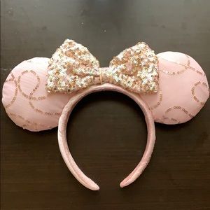 Disney Parks Official Pink and Gold Ears